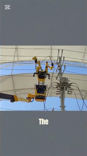 “Robot Electricians Are Taking Over! 🤖⚡ High-Voltage Work Without Risk!” #robot #technology #viral