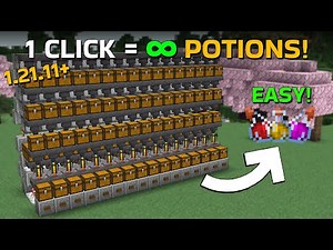 Minecraft Easy Automatic Potion Brewer| 1 Click=3 Potions! |
