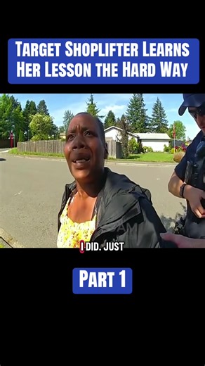 Part 1 : Target Shoplifter Learns Her Lesson the Hard Way #cops #bodycamcops #bodycam #crime