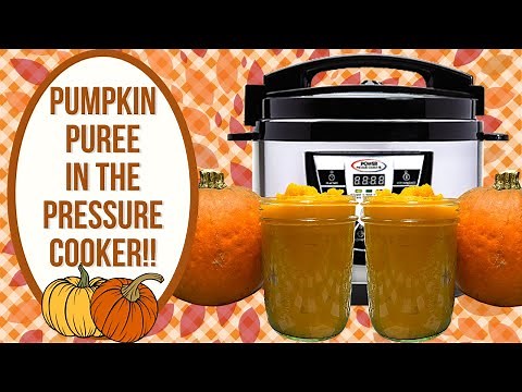 FRESH PUMPKIN PUREE IN THE PRESSURE COOKER!! KITCHEN BASICS!!