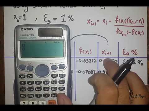 Open Methods | Secant Method | Part 2: Example