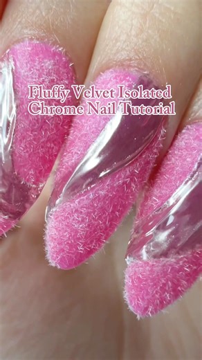 This Velvet Chrome Nail Is SO Fluffy 😮✨ (Flocking Powder Magic!) #nails