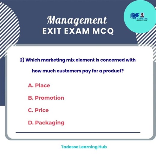 Management exit exam question
