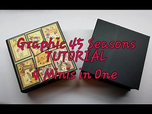 Graphic 45 Seasons Mini Album TUTORIAL
