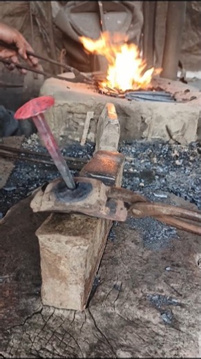 Forging Strength with Fire and Hammer – Traditional Blacksmith at Work #viral #shorts #ironwork