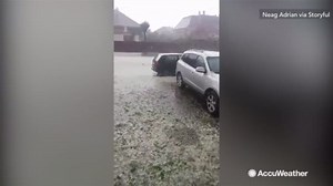 10K views · 57 reactions | Video capturing the intense hailstorm that battered the city of Fagaras in central Romania on May 14: | AccuWeather | Facebook