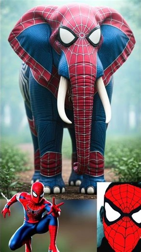 superhero but elephant 🐘💥 Marvel DC all characters ✨ #avengers #spiderman #marvel #superhero