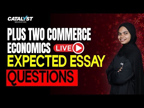 Plus Two Economics | Expected Essay Questions LIVE Revision | Xmas Exam 2025