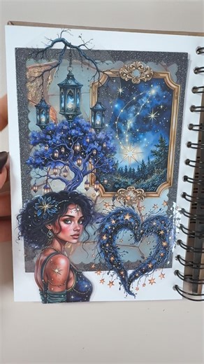 Whispers of the Starfall tape #springaesthetic #springmood #creativejournal #journalingcommunity