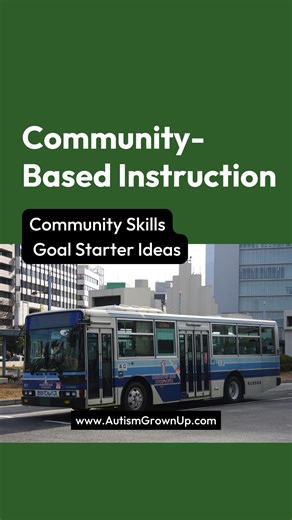 Community Goal Ideas Category: Community-Based Instruction Unlike most of our other categories, Community-Based Instruction (CBI) refers to a specific method of teaching skills in a community based setting, and as a result the types of CBI goals you might include on an IEP will vary depending on the activity. The great part about CBI related goals is that you can hone in on the specifics of the activity or focus more broadly on the success of the CBI learning itself, as the skills that help us l