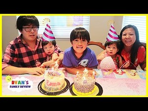 Emma and Kate 2nd Birthday Party Special Celebration!!!! - Videos For Kids