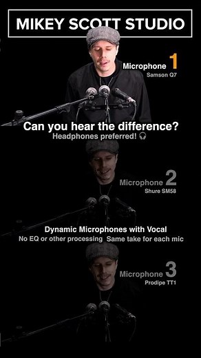 Can You Hear The Difference? Samson Q7 vs Shure SM58 vs Prodipe TT1 on Vocals 🎤