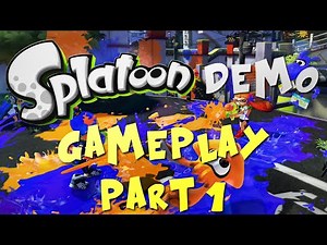 [Splatoon 60fps] Demo Gameplay 1/2 - Learning basics (w/ friends)