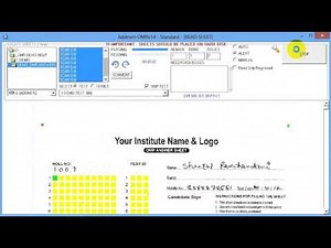 OMR Sheet Checker Software Operation (Read Scanned Sheets)