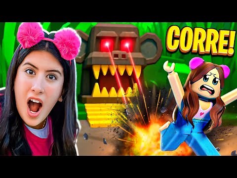 Maria Clara Perdida na Floresta! 😱 Será que Ela Consegue Escapar? - Roblox Escape The Jungle Obby
