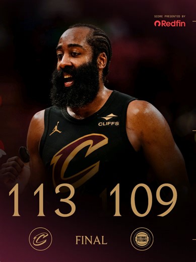 Cavaliers Triumph Over Pistons 113-109