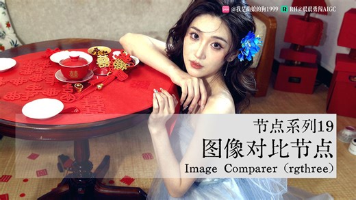 Comfyui节点系列-19-Image Comparer (rgthree)图像对比节点