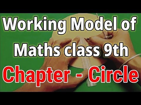 Working model of maths for class 9| Property of circle working project | Class 9th |Class 9th Ex10.1