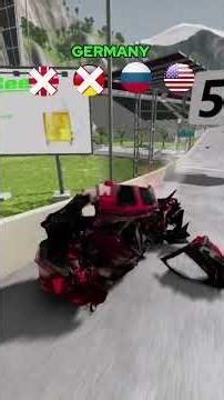 Realestic Car Crash From 4 Country ? | BeamNG Drive Crash Test🚗💥 #beamngdrive #beamng #crashdrive