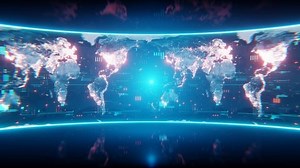 Global Earth Map Rotating Digital World Stock Footage Video (100% Royalty-free) 1068036500 | Shutterstock