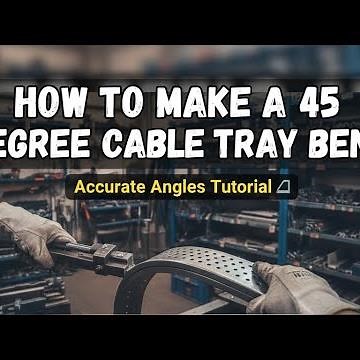 Easy step to make 45 degree offset cable tray/Pipe and Air duct
