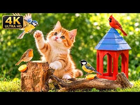 [NO ADS] Cat TV for Cats 🐦 Birds Your Cat Will Love Watching | 4K UHD Cat Entertainment