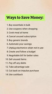 Ways to save money.. | Inspirational Quotes Genie