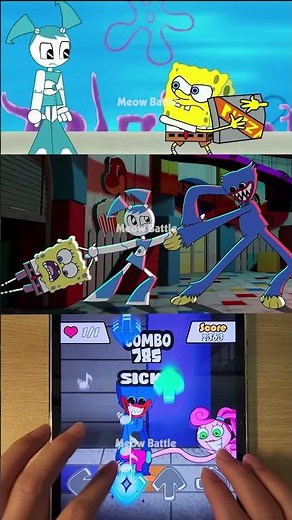 Sliced But SpongeBob Pizza vs Huggy Wuggy - FNF Animation - Friday Night Funkin' #fnf