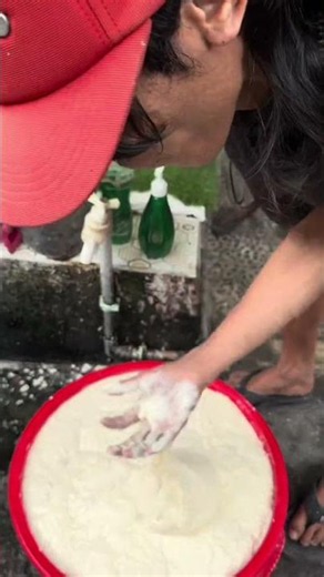 So this is how they make the viral spring roll wrappers in Semarang