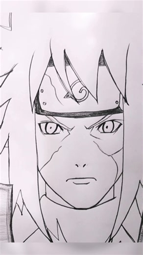 How to draw minato easy || Step by step minato drawing easy #minato #drawing #anime #shorts