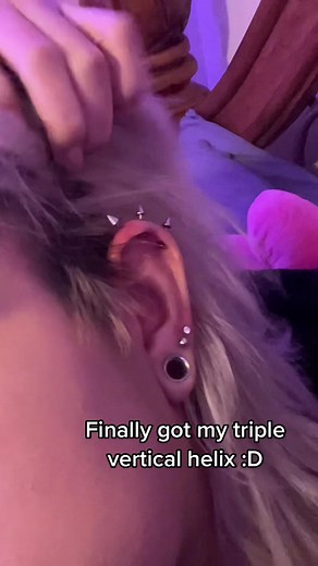 Triple Vertical Helix Piercings: A Step-by-Step Guide
