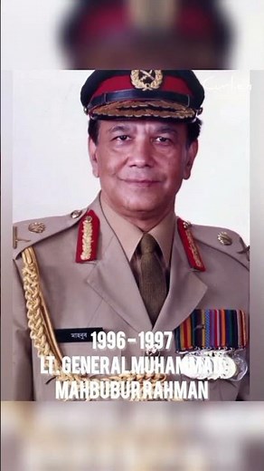 Bangladesh's changing army chief. (1971-2025)