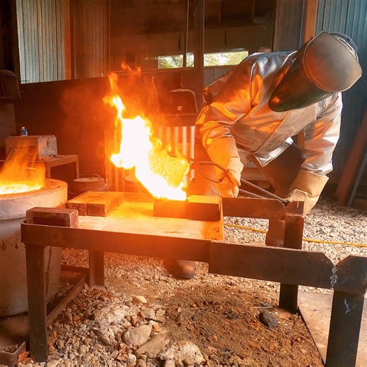 1M views · 14K reactions | We finally got to melt down 55 ounces of...