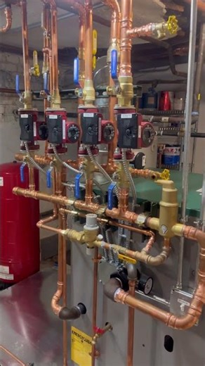 Boiler install #hvac #hvaclife #boiler #boilers #boilerroom #hvacinstall #hvacinstallation #peerless