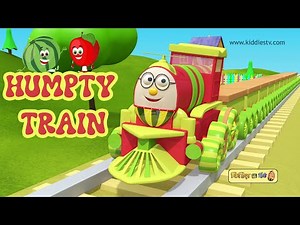 Humpty train fruits best videos collection in hindi | हम्प्टी ट्रेन फल वीडियो | 1 hour | Kiddiestv