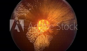 Earth Core in a 3D animation