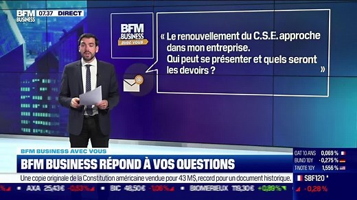 BFM Business avec vous : Qui peut se présenter à l'élection du CSE ? - 19/11