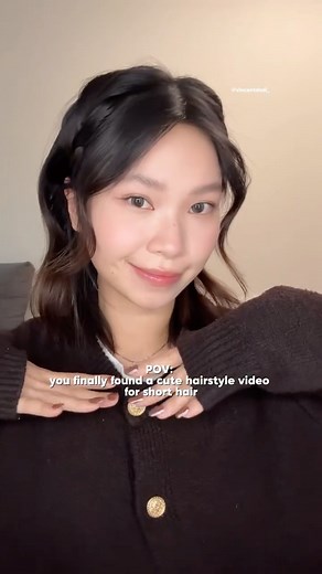 3 simple and cute hairstyles for us short hair girlies 💖💖 #shorhair #shorthairstyles | 文生 Vincent
