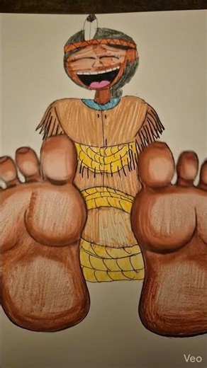 Native American Princess' Feet Tickle Torture