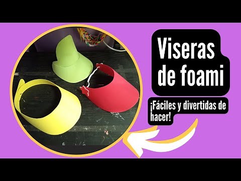 How to make a foam visor / Foam visors step by step / EVA foam visors / Visor template