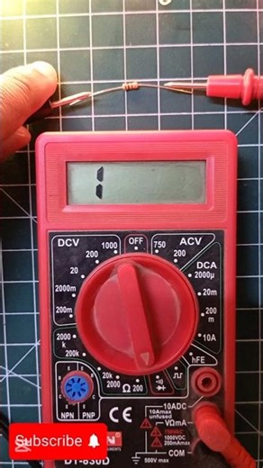 Testing multimeter and 1k resistor #dailyvlog