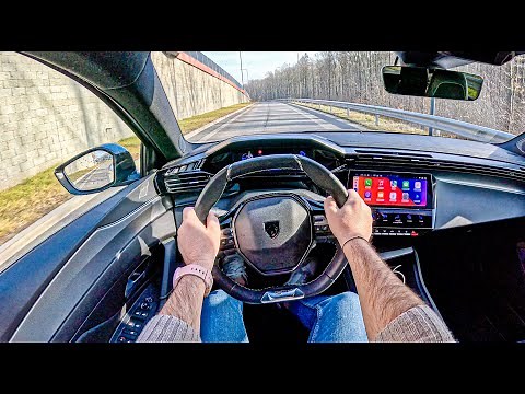 2025 Peugeot 308 GT 🇫🇷 (Plug-In Hybrid 1.6 225 hp) | POV Test Drive #2416 Joe Black