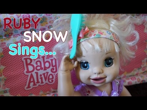 BABY ALIVE Ruby Snow Sings About Her Day!