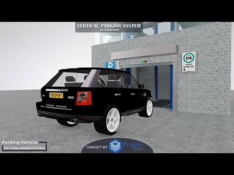 Tower Car Parking System | Vertical Parking System | Rotary Parking | Multi Parking | 3D Animation
