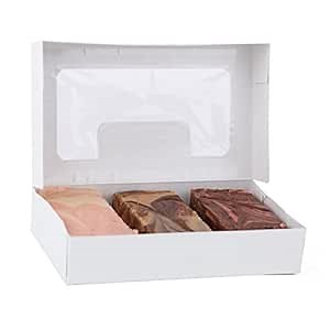 Uncle Butch's Fudge - Creamy and Smooth Valentine's Day Fudge Variety Pack - Decadent and Delicious Handcrafted Fudge Gift Box (24oz total)
