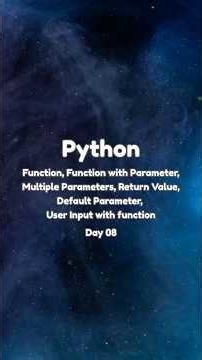 Python Project Day 08 | Functions in Python #python #pythontutorial #pythonprojects #dailycyber