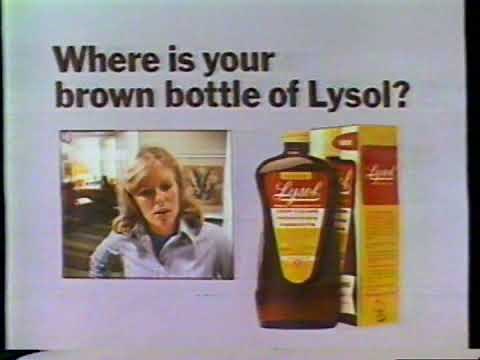 1979 Brown Bottle Lysol Disinfectant "Rod Serling Impression" TV Commercial