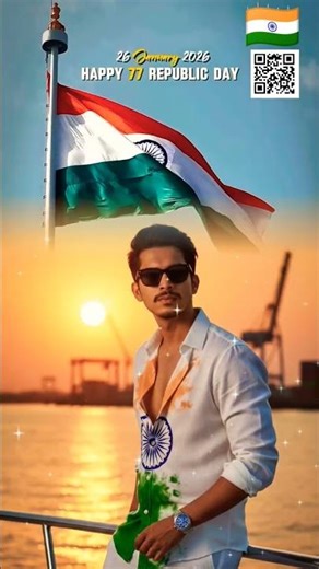 Happy Republic day India | Use QR code for Video Editing #shorts #happyrepublicday #youtube #viral