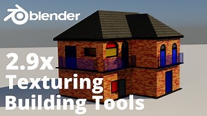 How to Texture House Using Building Tools Addon In Blender | Tutorial
