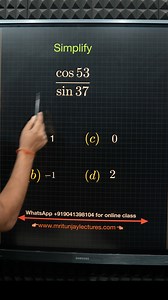 4.1K views · 13 comments | Simplify trigonometry #trigonometry #mathematics #mritunjaylectures #mathschallenge 殺 | Mritunjay Lectures | Facebook